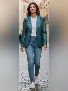Pendleton Blue Leather Jacket